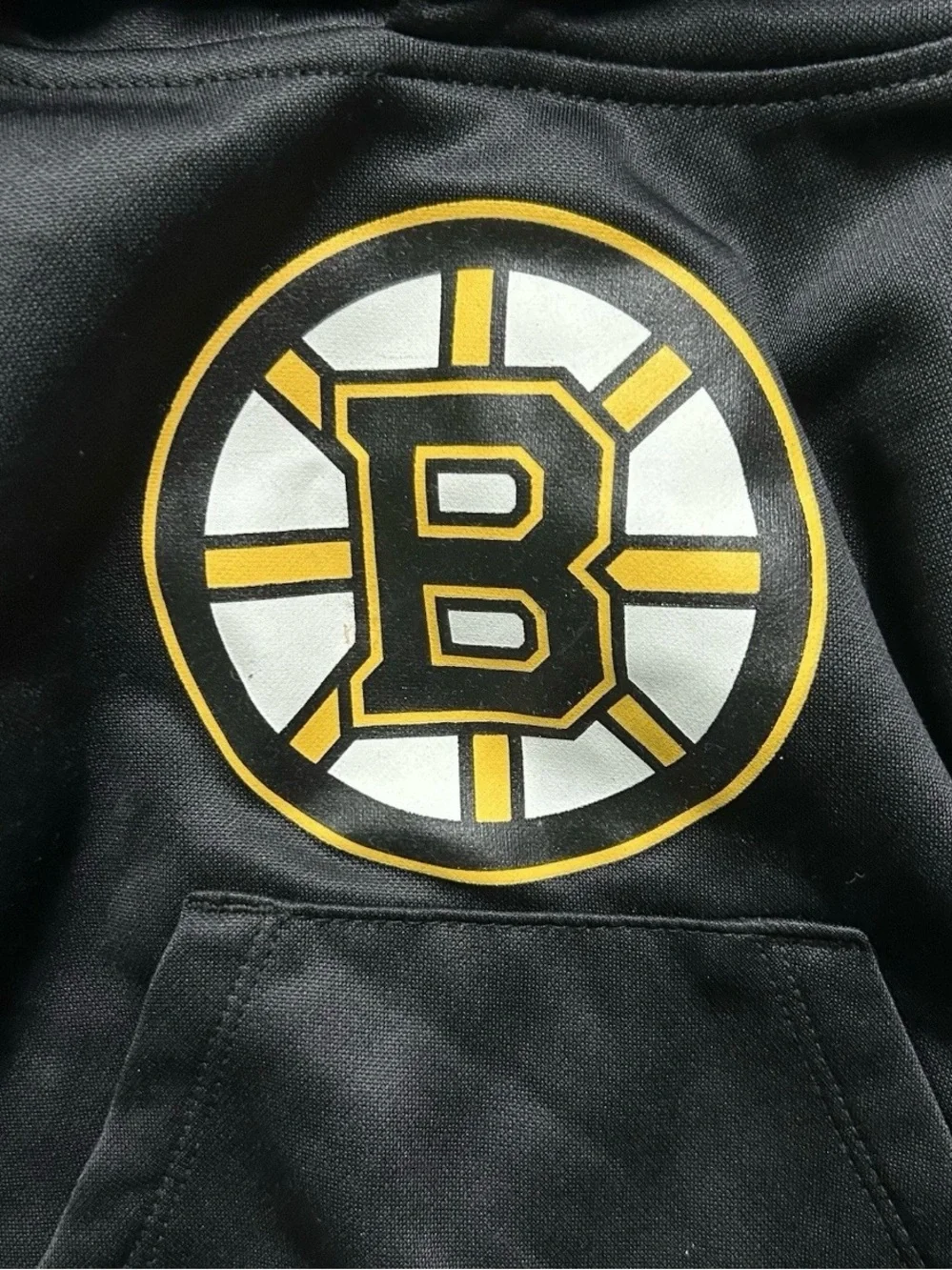 Baby Boston Bruins Black Hoodie Sweatshirt Logo Size 12 Months